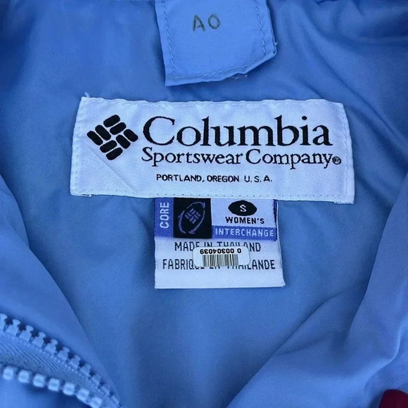 Columbia Core Interchange Jacket Blue‎ Small Outdoor Hiking Camping Durable Fall - Picture 4 of 15